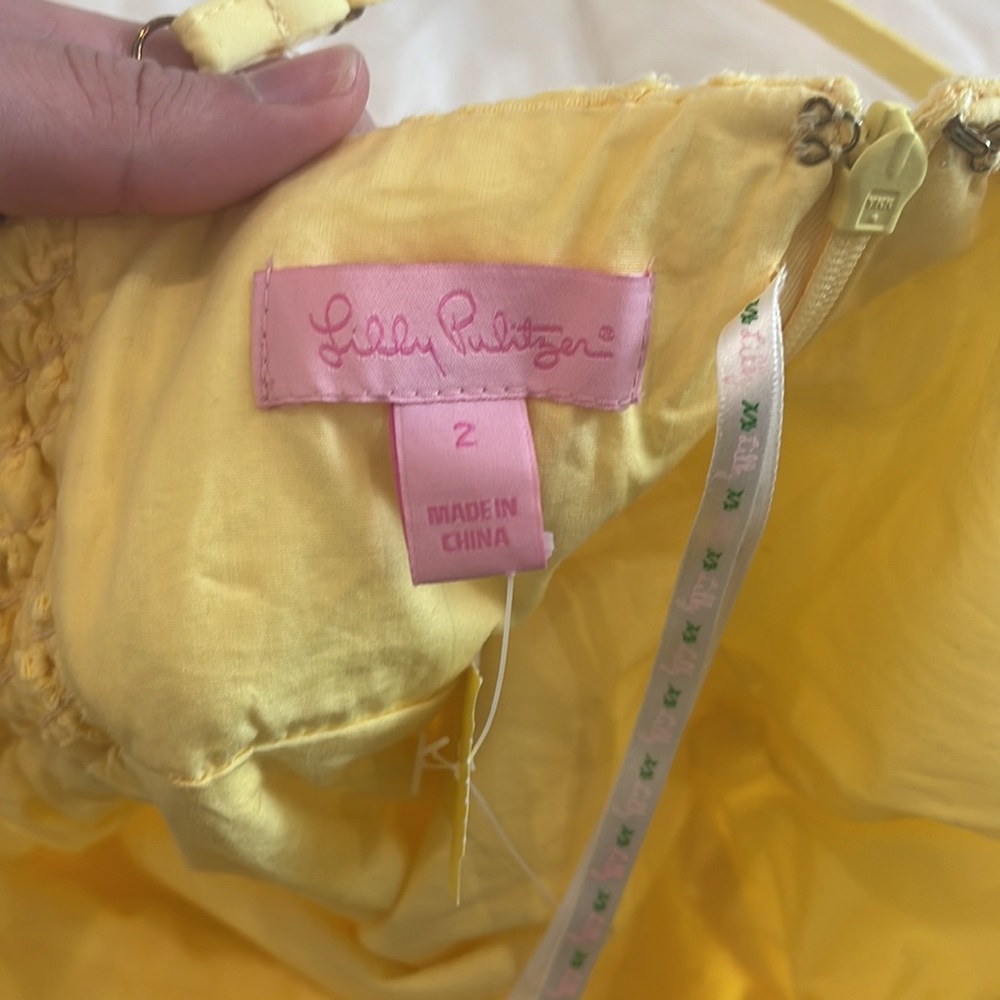 Lilly Pulitzer Yellow Eyelet Dress - Picture 5 of 6